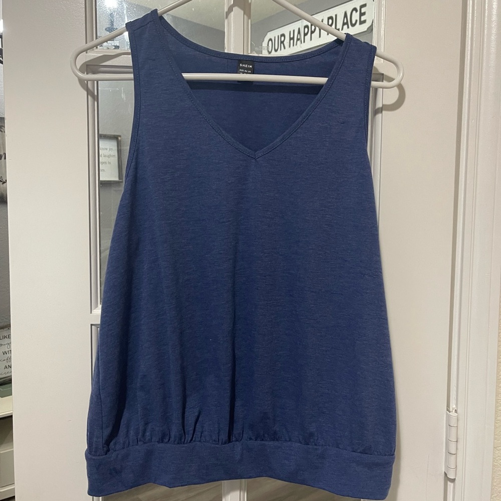 SHEIN Blue Tank Top